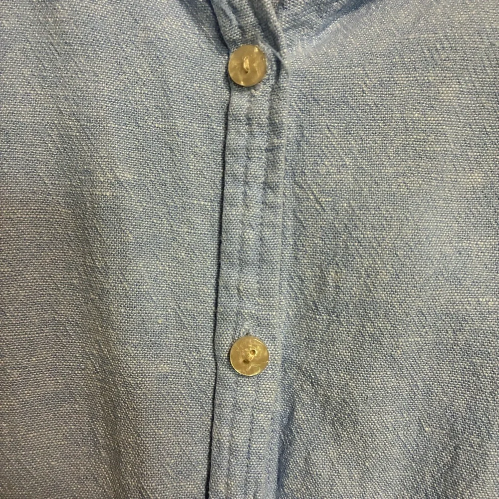 Orvis Light Blue Linen Blend Button-Up Women’s Shirt Size Large Lightweight - Picture 7 of 10